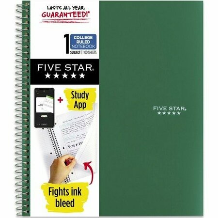 MEAD Notebook, 1 Subject, 100 Shts, College Ruled, Wirebound, FGN MEA820002CE1